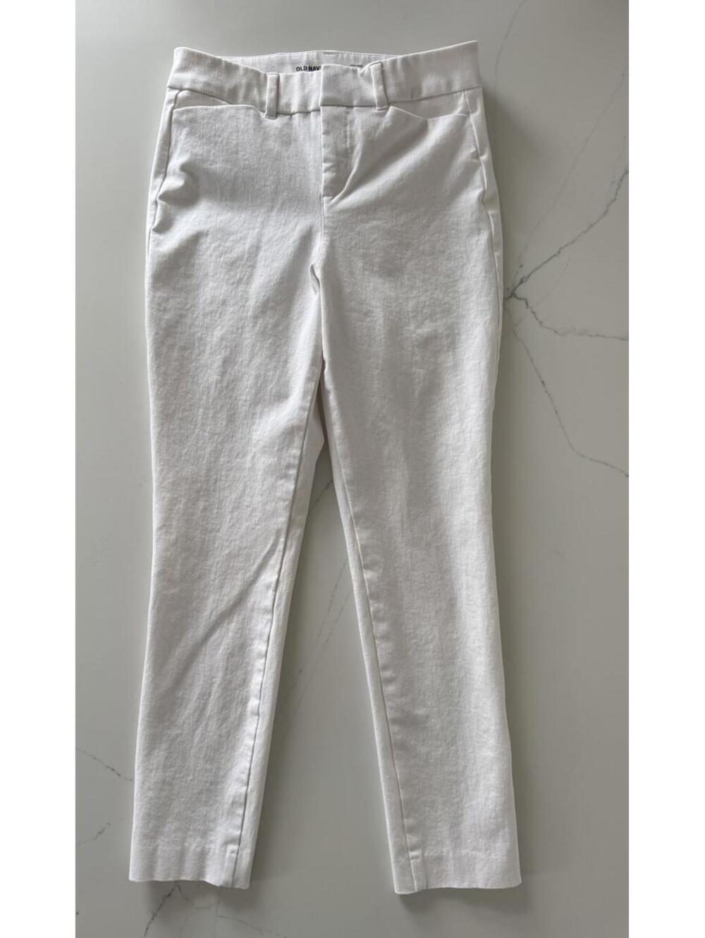 Old Navy High-Rise Pixie Skinny Pants White Size 2